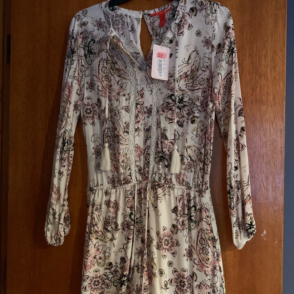 Long sleeved romper- floral print